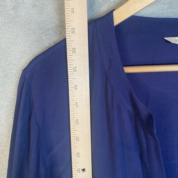 Soft Surroundings Top Women Size 2X V-Neck Pullover Long Sleeve Roll Tab Tunic - Picture 9 of 11